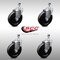 Service Caster 5 Inch SS Soft Rubber Wheel Swivel 10mm Threaded Stem Caster Set SCC SCC-SSTS20S514-SRS-M1015-4 - alternate 2